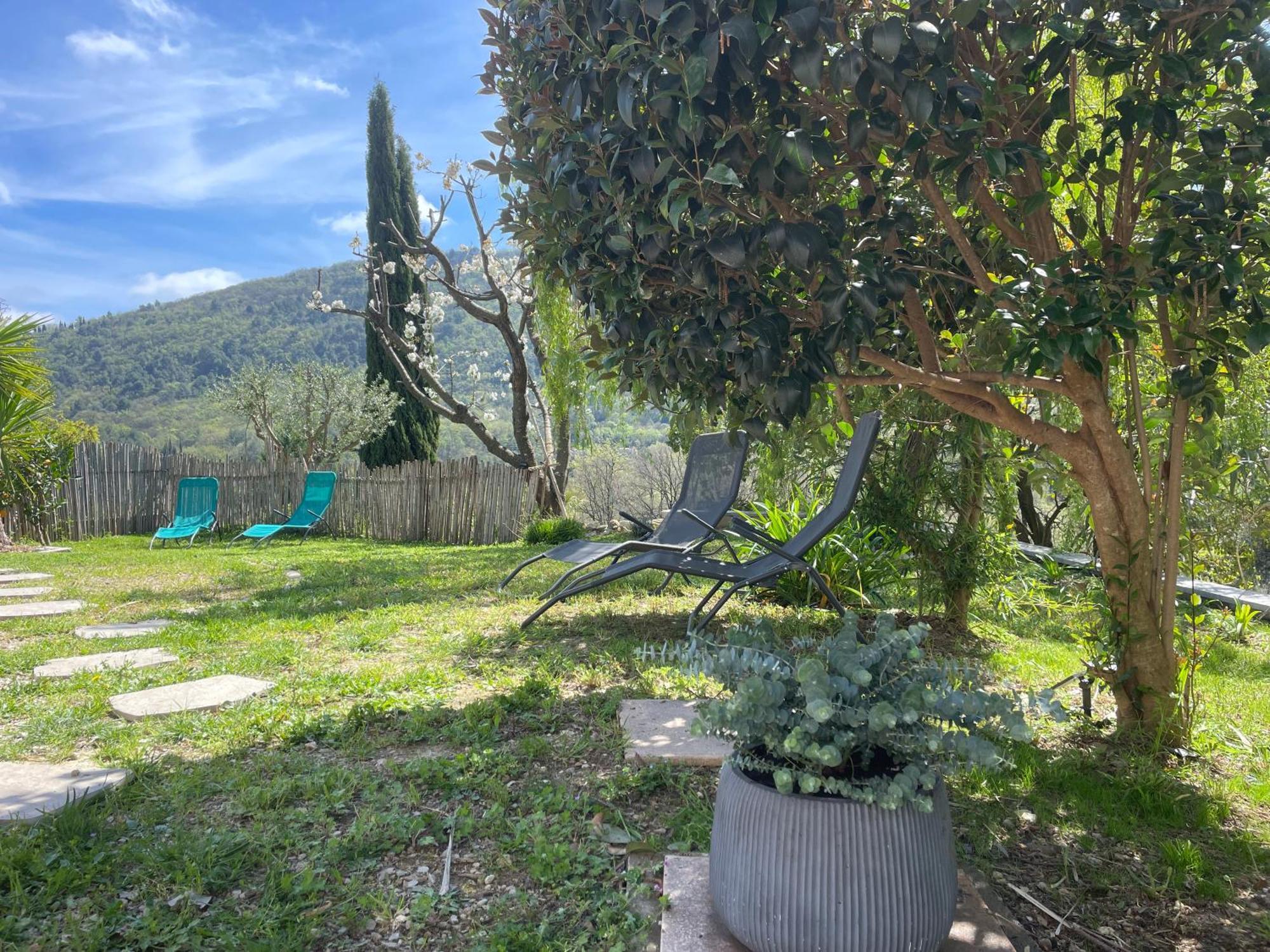 Luva D'Azur, Rez De Villa Le Riou - Le Vallon Le Bar-sur-Loup Exteriér fotografie